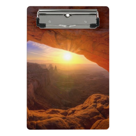 メサのアーチ、Canyonlandsの国立公園 ミニクリップボード (正面)