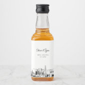 メサアリゾナパーティー好意ウェルカムギフトカスタム リキュールボトルラベル (正面)