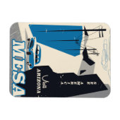 メサアリゾナヴィンテージスタイル旅行ポスター マグネット (横)