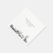 メサアリゾナ結婚スカイライン紙ナプキン スタンダードカクテルナプキン (角)