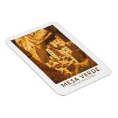 メサヴェルデナショナルパーククリフパレストラベルアート マグネット (右側)