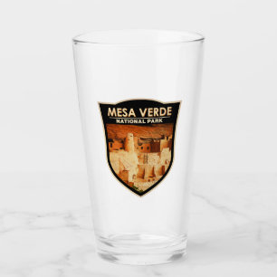 メサヴェルデナショナルパークコロラドウォーターカラーバッジ タンブラーグラス