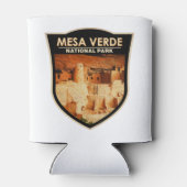 メサヴェルデナショナルパークコロラドウォーターカラーバッジ 缶クーラー (裏面)