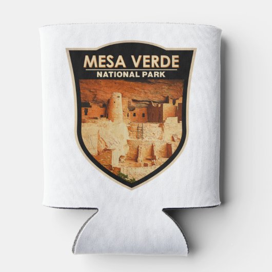 メサヴェルデナショナルパークコロラドウォーターカラーバッジ 缶クーラー (裏面)