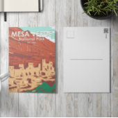 メサヴェルデナショナルパークコロラドカラフルヴィンテージ ポストカード