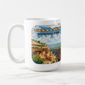 メサヴェルデナショナルパークコロラドクリフハウス コーヒーマグカップ (左)