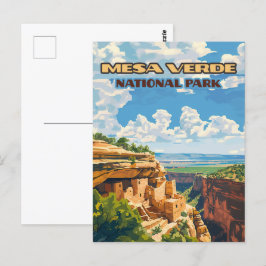 メサヴェルデナショナルパークコロラドクリフハウス ポストカード