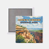 メサヴェルデナショナルパークコロラドクリフハウス マグネット (正面/裏面)