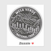 メサヴェルデナショナルパークコロラドモノリン シール (シート)