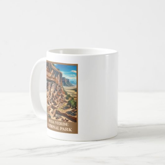 メサヴェルデナショナルパークコロラド コーヒーマグカップ (正面左)