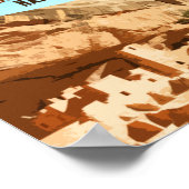 メサヴェルデナショナルパークコロラド ポスター (角)