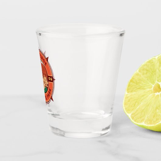 メサヴェルデナショナルパークレトロコンパスエンブレム ショットグラス (右)