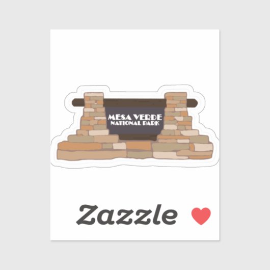 メサヴェルデ国立公園の旅行ステッカー シール (シート)