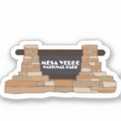 メサヴェルデ国立公園の旅行ステッカー シール (正面)