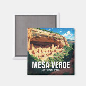 メサヴェルデ国立公園トラベル マグネット (正面/裏面)