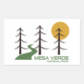 メサヴェルデ国立公園トレイル 長方形シール (正面)