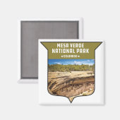 メサヴェルデ国立公園先祖伝来プエブロ マグネット (正面/裏面)