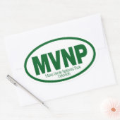 メサヴェルデ国立公園 楕円形シール (封筒)