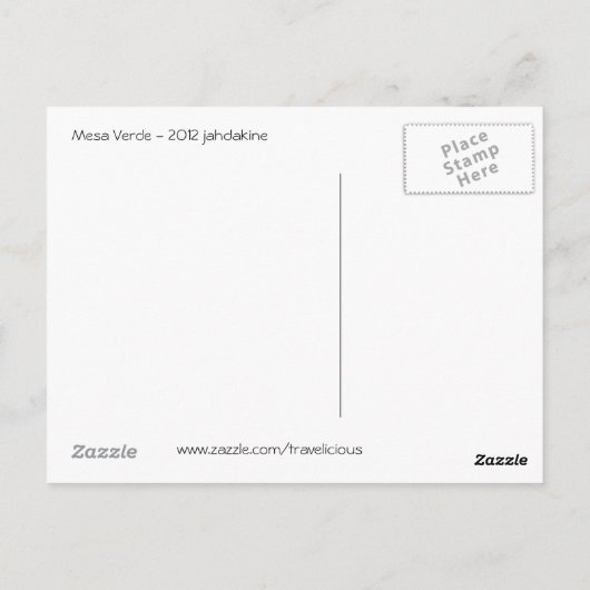 メサヴェルデ – ヴィンテージスタイル ポストカード (裏面)