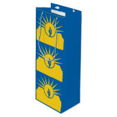 メサ国旗、アリゾナワイン抱き枕 ワインギフトバッグ (正面アングル)