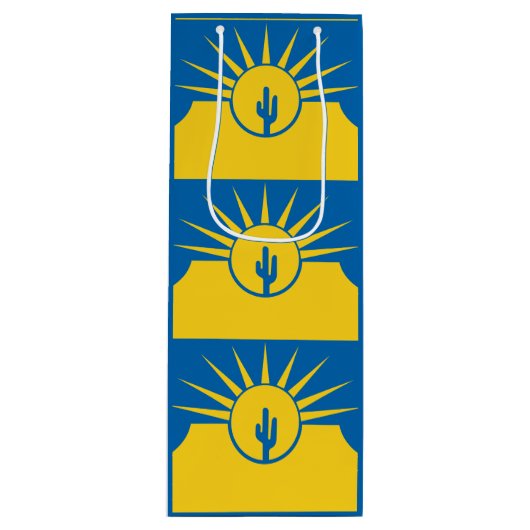 メサ国旗、アリゾナワイン抱き枕 ワインギフトバッグ (正面)