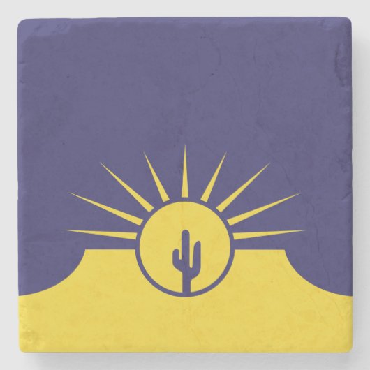 メサ国旗（アリゾナ、米国） ストーンコースター (正面)