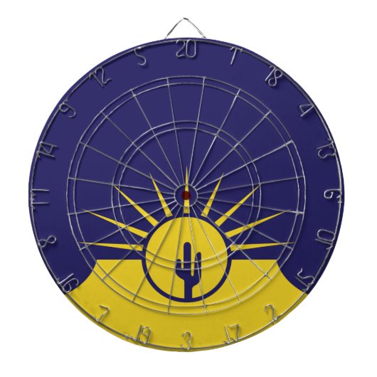 メサ国旗（アリゾナ、米国） ダーツボード (正面)