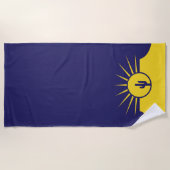 メサ国旗（アリゾナ、米国） ビーチタオル (正面)