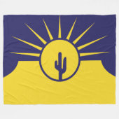 メサ国旗（アリゾナ、米国） フリースブランケット (正面(横))