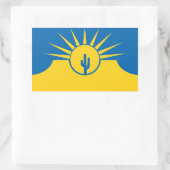 メサ州旗,アリゾナ州立角ステッカー 長方形シール (バッグ)