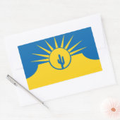 メサ州旗,アリゾナ州立角ステッカー 長方形シール (封筒)