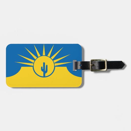 メサ州旗，アリゾナ州荷物札 ラゲッジタグ (正面横)