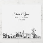 メサ・アリゾナスカイライン パーソナライズドビールラベル ビールラベル (シングルラベル)