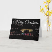 メサ、アリゾナ·テンプル·ライト。メリークリスマス カード (黄色い花)
