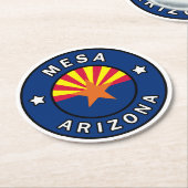 メサ・アリゾナ ラウンドペーパーコースター (アングル)