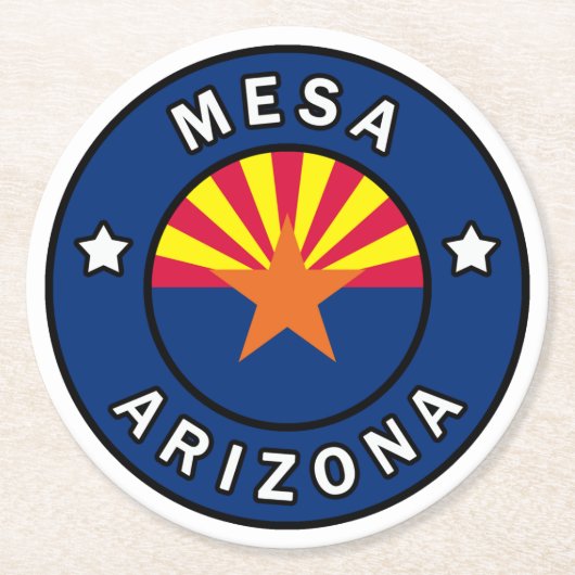 メサ・アリゾナ ラウンドペーパーコースター (正面)