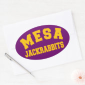 メサ・ジャクラビット 楕円形シール (封筒)