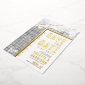 メサ ラブ ロケーター | 結婚式の招待状「Save the Date」 箔招待状 (回転した状態)