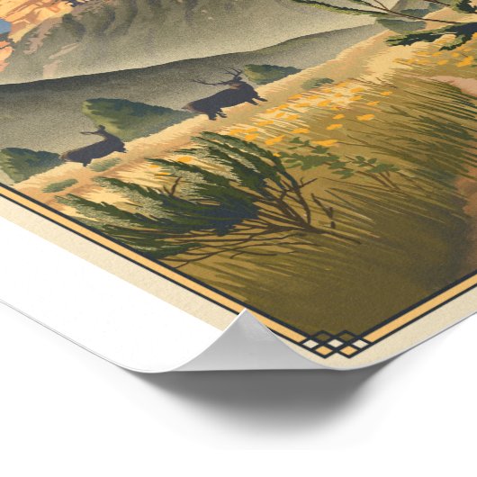 メサ・ヴェルデ国立公園リソのアートワーク・ポスター ポスター (角)