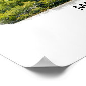 メサ・ヴェルデ国立公園 コロラド州 水彩 ポスター (角)