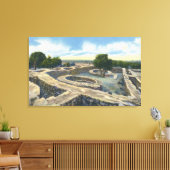 メサ・ヴェルデ・ナット。コロラド州パーク – サンテンプル キャンバスプリント (インサイチュ (リビング))