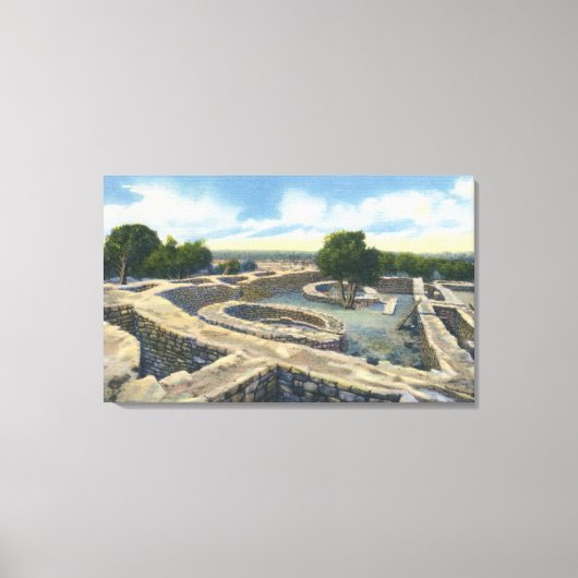 メサ・ヴェルデ・ナット。コロラド州パーク – サンテンプル キャンバスプリント (正面)