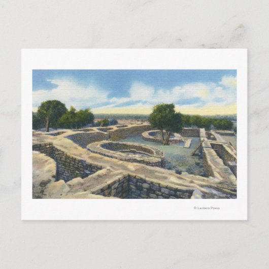 メサ・ヴェルデ・ナット。コロラド州パーク – サンテンプル ポストカード (正面)