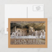 メサ・ヴェルデ・ナトル・パーク – コロラド – スプルース・ツリー・ハウス –  ポストカード (正面/裏面)