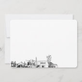 メサArizonaスケッチパーソナライズされたノートカード ノートカード (裏面)