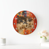 メサVerde Adobeの崖の南西時計 ラージ壁時計 (ホーム)