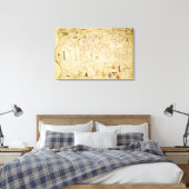 メシアの地図、チャールズ5世の地図 キャンバスプリント (インサイチュ (寝室))