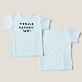 メシアを今すぐ欲しいトドラー男の子用Tシャツ (デザイン正面&裏面)