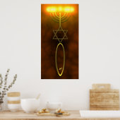 メシアニックシールぶら下がったウォール ポスター (キッチン)