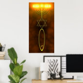 メシアニックシールぶら下がったウォール ポスター (ホームオフィス)